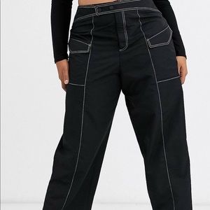 ASOS DESIGN Curve black pant